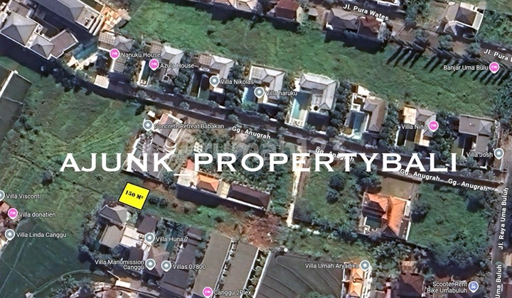 Tanah Langka Luasan Kecil Di Kayu Tulang Utara - Canggu