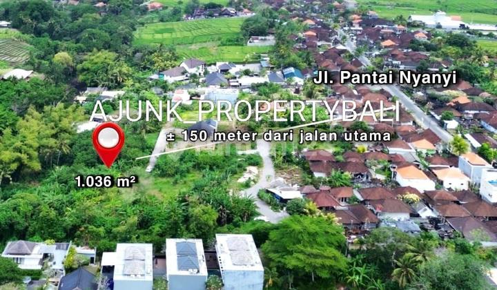 Tanah Komersil Los Sungai Kawasan Wisata Jln Pantai Nyanyi