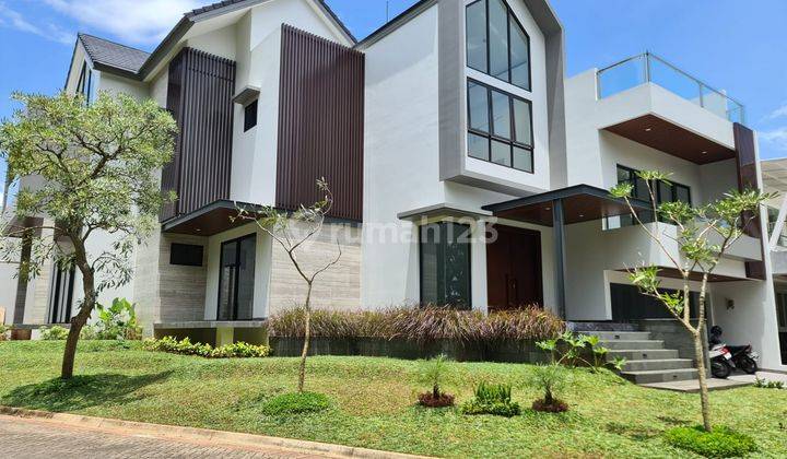 Dijual rumah mewah di delatinos, BSD, hadap taman, resort style 2