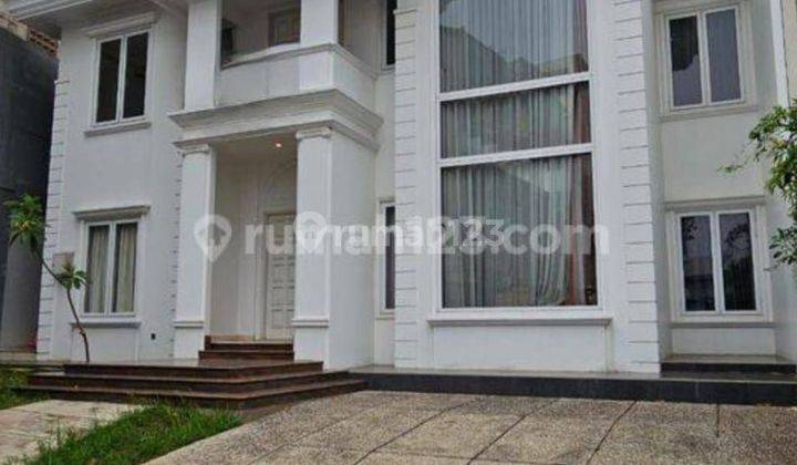 Dijual rumah di alam sutera, bangunan mandiri mewah desain classic, dekat binus dan UBM 2