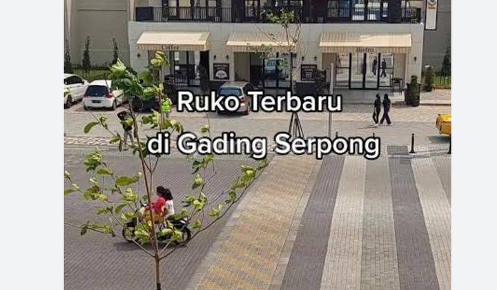 Disewakan Ruko Baru 3 Lantai Pinggir Jalan, Free Parkir, Gading Serpong 1