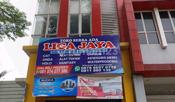 Disewakan Toko Bangunan di Gading Serpong, Lengkap dengan Rak Penyimpanan Barang, Depan Jalan Raya