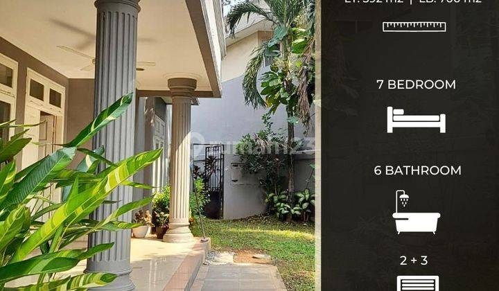 Harga Nego, Rumah 5 Kamar Lokasi Jalan Lebar Pondok Indah 2