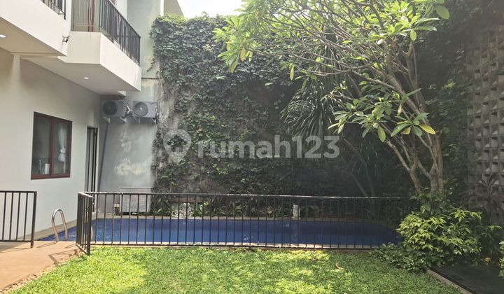 For Rent House In Compound With Swimming Pool And Garden Kemang South Jakarta 2