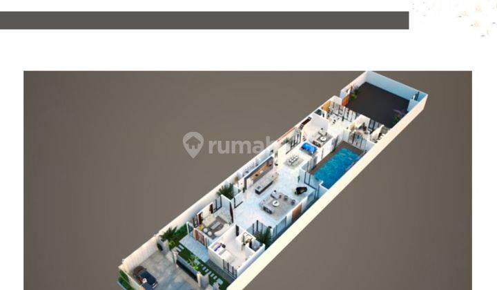 Rumah Kolam Renang 1000 Meter Modern Style 2