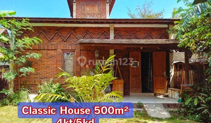 Rumah Klasik Pedesaan Bata Expos 500 M² Bantul  1