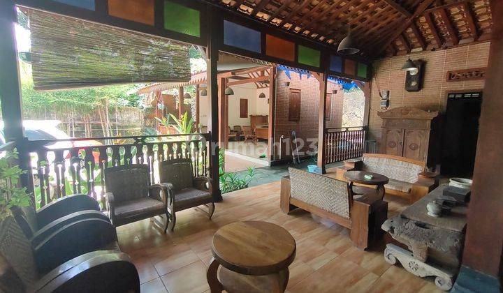 Rumah Etnik Joglo Jawa Sampingya Sungai  10