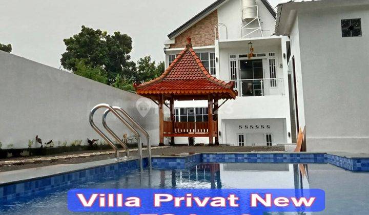 Villa Kolam Renang Tanah Luas Bangunan Baru Jogja 1