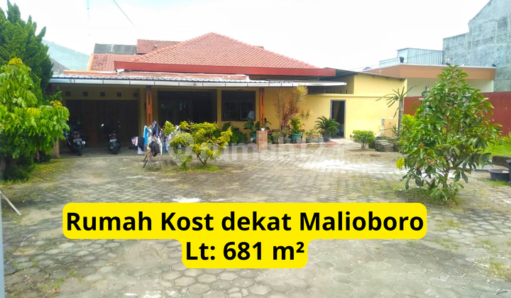 Rumah Kost Dekat Malioboro Tanah Luas Tepi Jalan