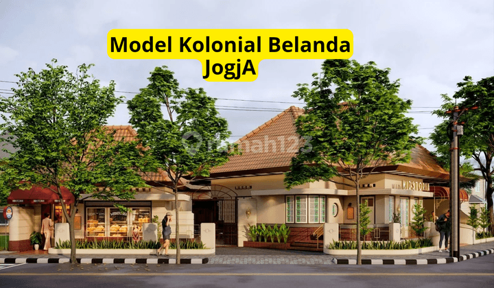Rumah Kolonial Belanda Tepi Jalan Raya Dekat Kotabaru 1