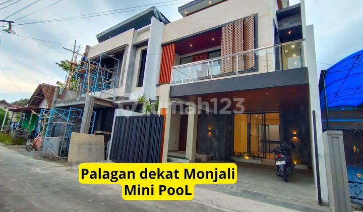 Rumah Baru Jalan Palagan Siap Huni Kolam Renang