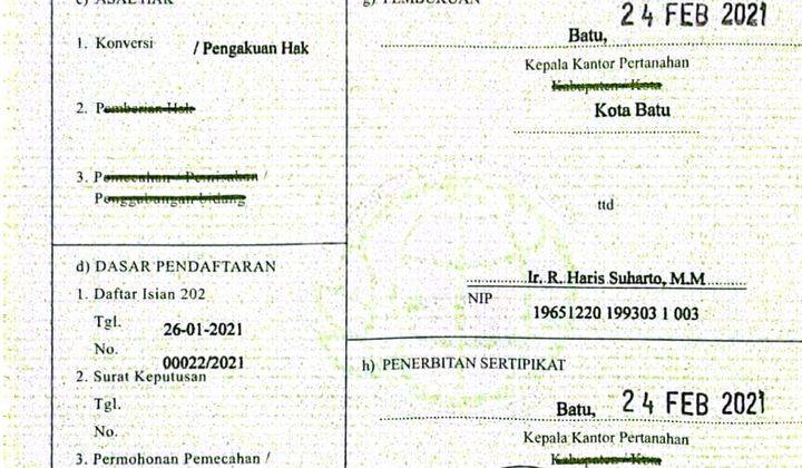 Rumah Tinggal Bagus Siap Huni Bersih Hook Akses Mudah Kota Batu 2