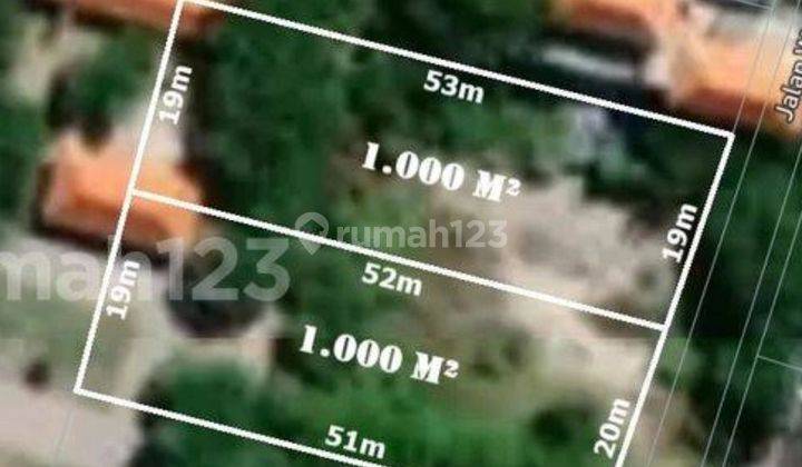 Land suitable for villas, guesthouses, hotels in Kuta, Badung SHM 2,000 m². Sel, Rm 2