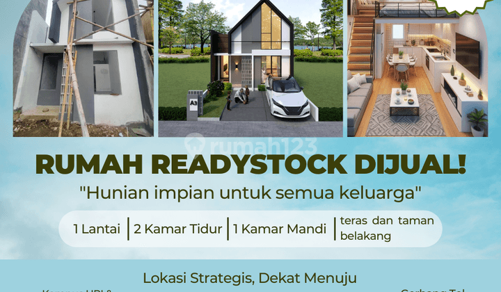 Rumah Readystock 1 Lt Mezanine Strategis Dekat Sarijadi Pasteur  1