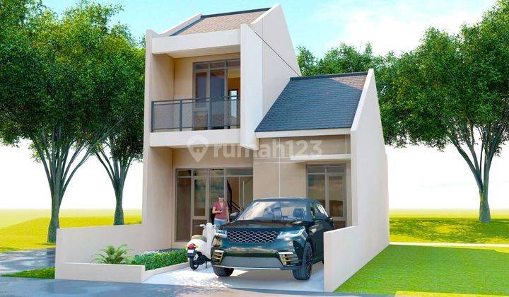 Rumah 2 lt modern bisa cicil developer tanpa bank cimahi utara  2