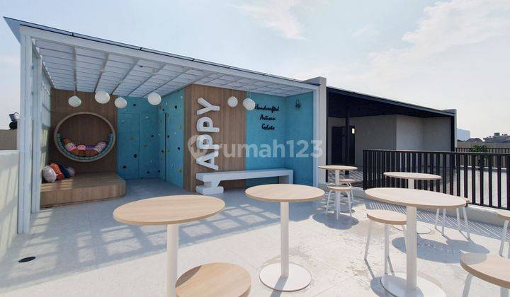 RUKO HADAP JALAN ADA ROOF TOP DOWNTOWN DRIVE VOLTA GADING SERPONG