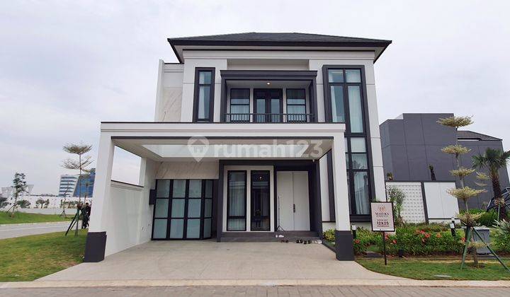 RUMAH MODERN BESAR CLASSIC 2 LANTAI MATERA 12 X 25 GADING SERPONG 1