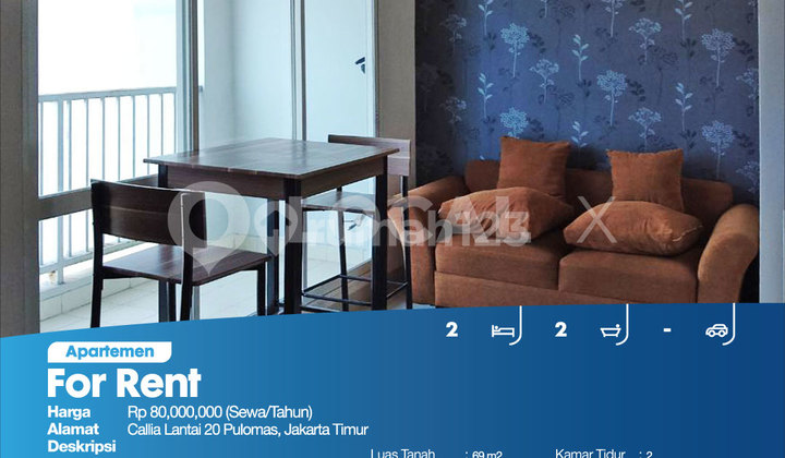 Apartemen Callia Lantai 20 Pulomas, Jakarta Timur 2