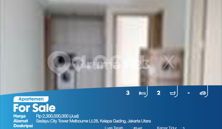 Sedayu City Tower Melbourne 28th Floor, Kelapa Gading, North Jakarta 2