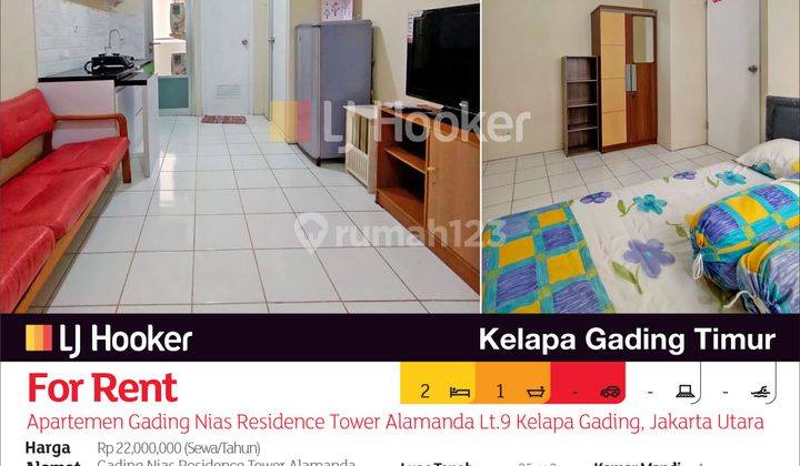 Apartemen Gading Nias Residence Tower Alamanda Lt.9 Kelapa Gading, Jakarta Utara 2