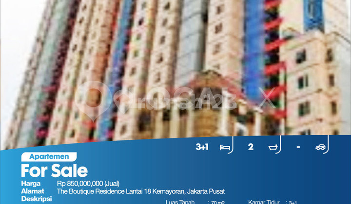 Apartemen The Boutique Residence Lantai 18 Kemayoran, Jakarta Pusat 2