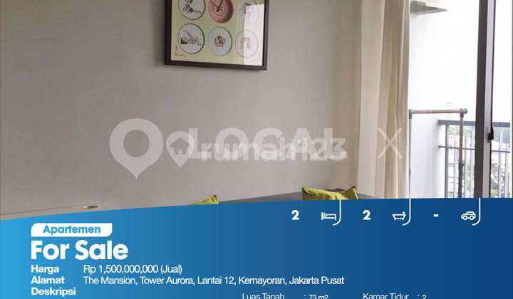 Apartemen The Mansion, Tower Aurora, Lantai 12, Kemayoran, Jakarta Pusat 2
