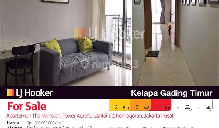 Apartemen The Mansion, Tower Aurora, Lantai 12, Kemayoran, Jakarta Pusat 2