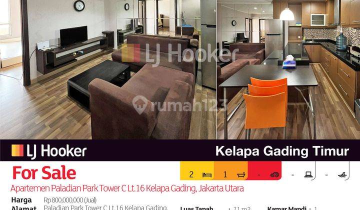 Apartemen Paladian Park Tower C Lt.16 Kelapa Gading, Jakarta Utara 2