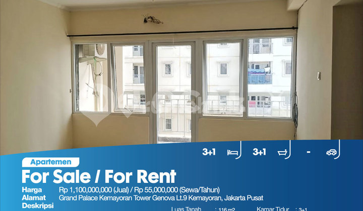 Apartemen Grand Palace Kemayoran Tower Genova Lt.9 Kemayoran, Jakarta Pusat 2