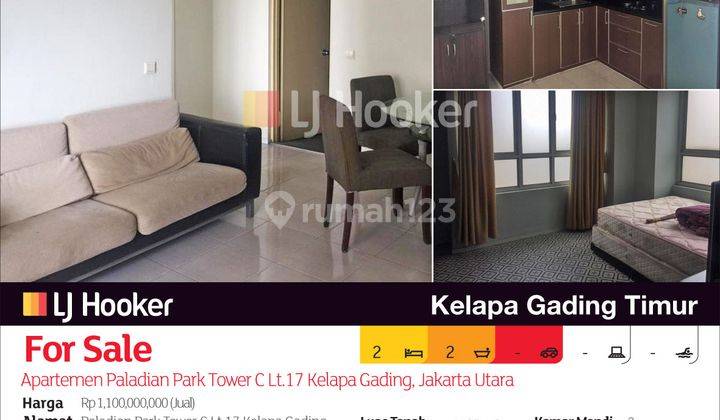 Apartemen Paladian Park Tower C Lt.17 Kelapa Gading, Jakarta Utara 2