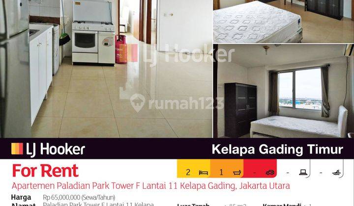 Apartemen Paladian Park Tower F Lantai 11 Kelapa Gading, Jakarta Utara 2