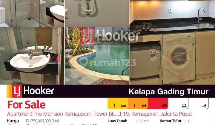 Apartemen The Mansion Kemayoran Tower Be Lantai 19, Jakarta Pusat 2