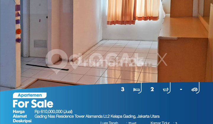 Gading Nias Residence Tower Alamanda 2nd Floor, Kelapa Gading, North Jakarta Apartment 2