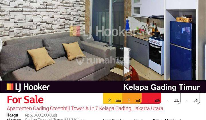 Apartemen Gading Greenhill Tower A Lantai 7 Kelapa Gading, Jakarta Utara 2