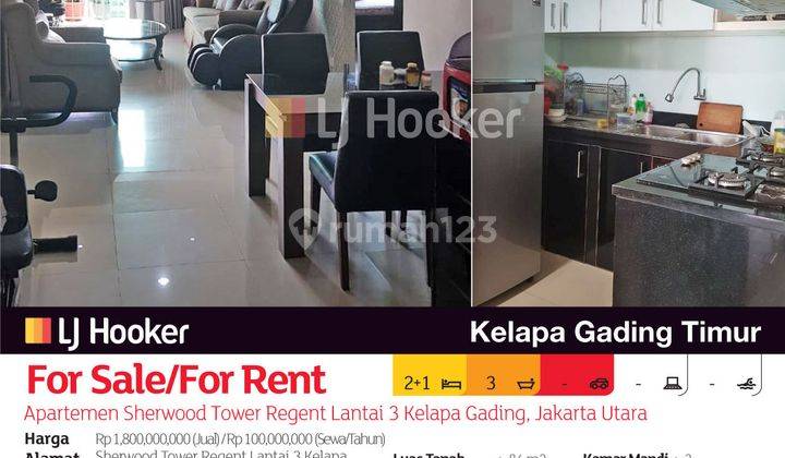 Apartemen Sherwood Tower Regent Lantai 3 Kelapa Gading, Jakarta Utara 2