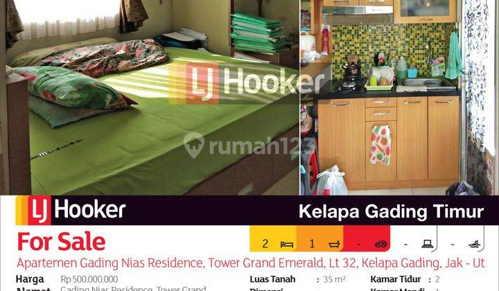 Apartemen Gading Nias Residence, Tower Grand Emerald Lantai 32 Kelapa Gading, Jakarta Utara 2