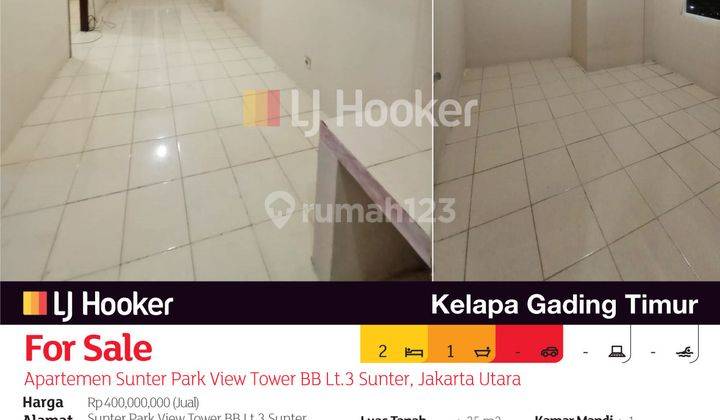 Apartemen Sunter Park View Tower Ba Lt.3 Sunter, Jakarta Utara 2