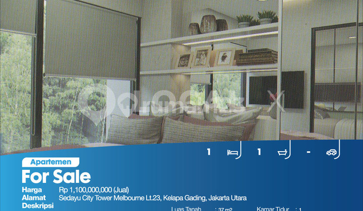 Sedayu City Tower Melbourne, 23rd Floor, Kelapa Gading, North Jakarta 2