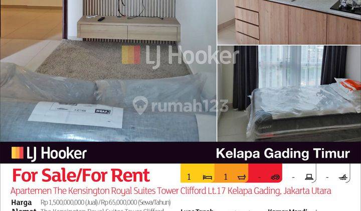 Apartemen The Kensington Royal Suites Tower Clifford Lt.17 Kelapa Gading, Jakarta Utara 2