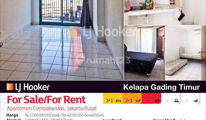 Apartemen Cempaka Mas, Jakarta Pusat 2