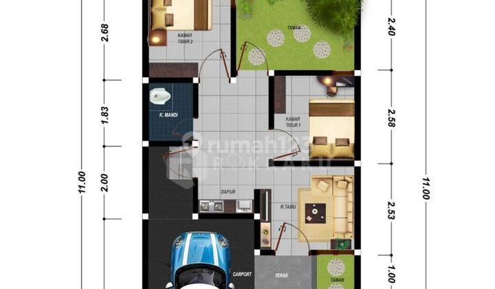 Rumah Baru di kota Malang murah butuh uang 6
