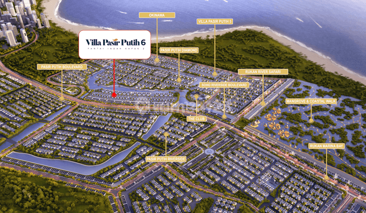 Bisa Kpr Jual Kavling Pik 2 Villa Pasir Putih 6, Uk. 12x25  1