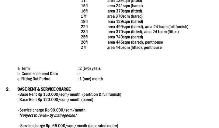 Menara Anugerah Mega Kuningan, LEASE or SALE, Strategies, Free Ganjil Genap  2