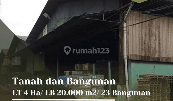 Jual ex Pabrik 4 Hektar di Jl Gunung Putri Bogor , HARGA BAGUS di bawah pasaran !! 1