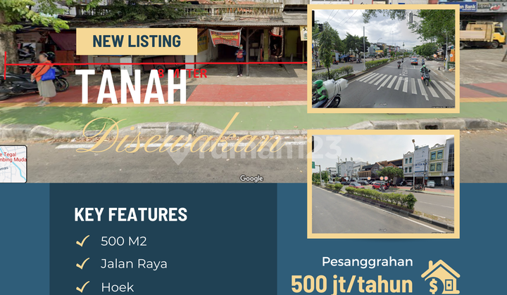 Sewa Tanah 500 m2 cocok untuk usaha di Jalan Raya Pesanggrahan Jalan Utama STRATEGIS !!
