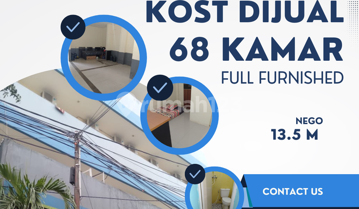 Jual Kost di Tomang 68 KT Sudah beroperasi Lokasi belakang TRISAKTI dan UNTAR