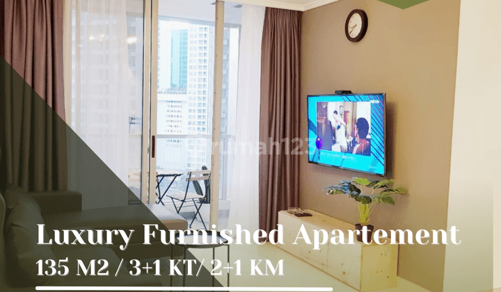 Sewa apartment 3 BR @Taman Anggrek Residences Furnished Luxury w/ Pool View 1