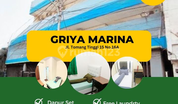 Di Sewakan Kost Campur Strategis Untuk Karyawan & Mahasiswa Griya Marina Full Furnished di Jalan Tomang Tinggi No.16A Grogol, Jakarta Barat Lokasi Sangat Strategis Paling Murah BOOK NOW!!