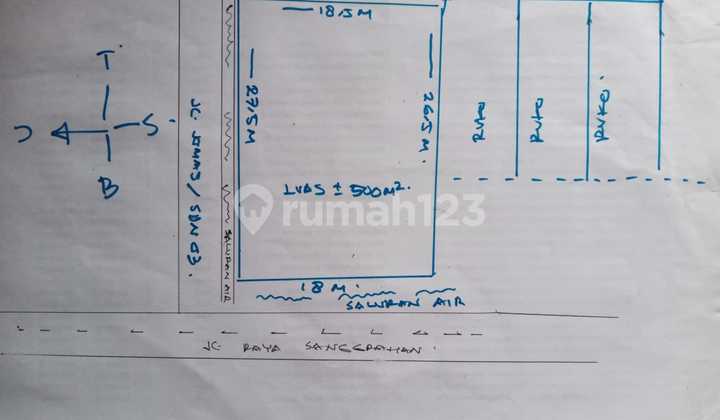 Land Lease in Pesanggrahan Raya 500 M2 Very Strategic Main Road !!