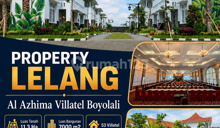 Hotel & Vilatel 11.3 Ha 53 Unit Vilatel in Boyolali Save 19 Billion Official Auction Route